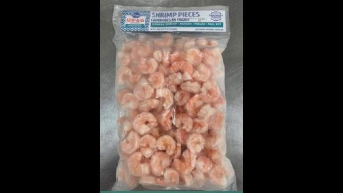 Aquastar of Seattle issued a recall Sept. 19 for this product, Kroger Mercado Cooked Medium Peeled Tail-Off Shrimp, shipped to Kentucky Kroger locations for possible contamination with cesium-137.