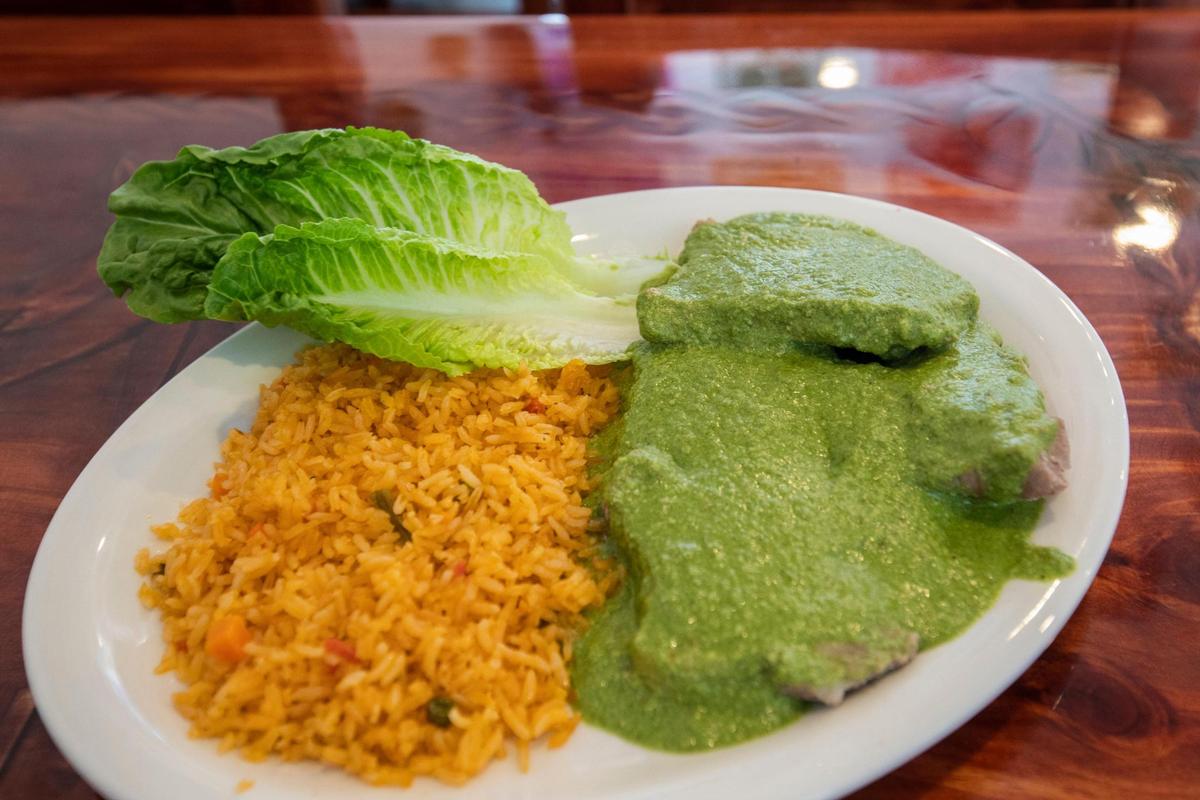 Mole Verde from Mexico Mi Amor is a specialty of owner Roxana Hernandez.