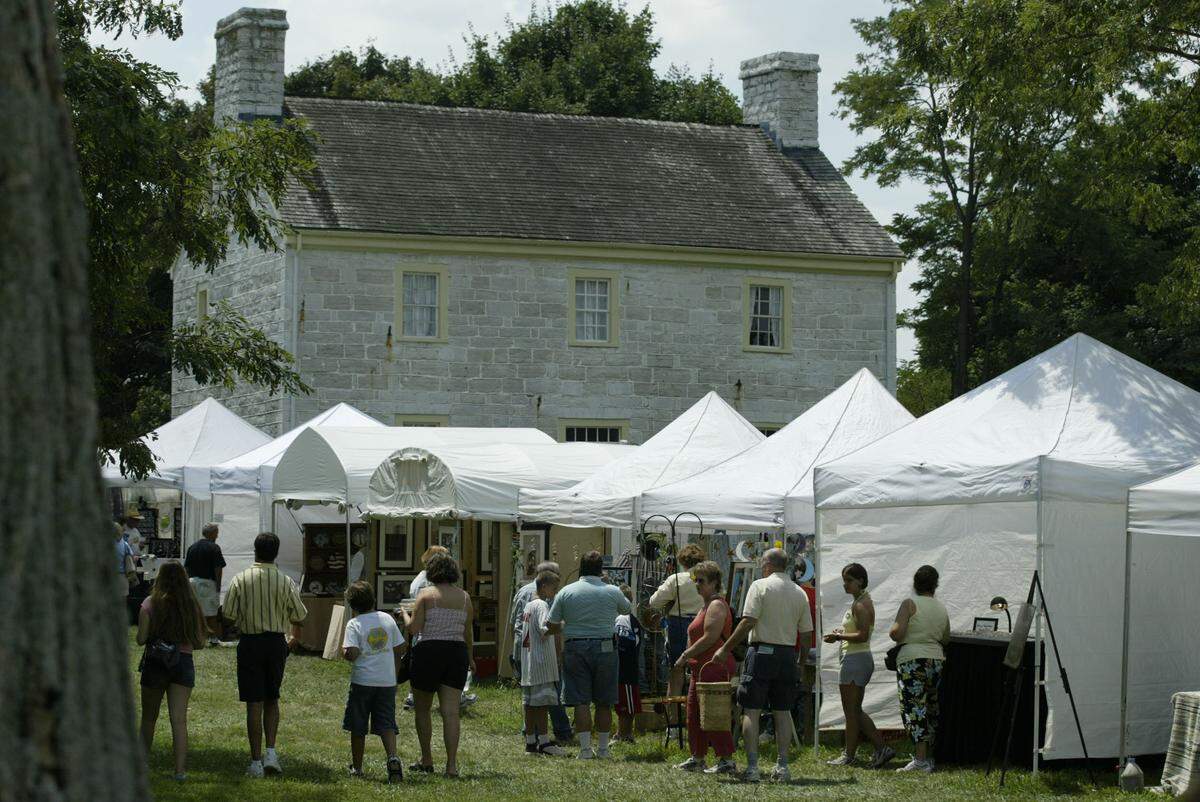 The picturesque grounds of Shaker Village of Pleasant Hill are the setting for this weekend’s Craft Fair.