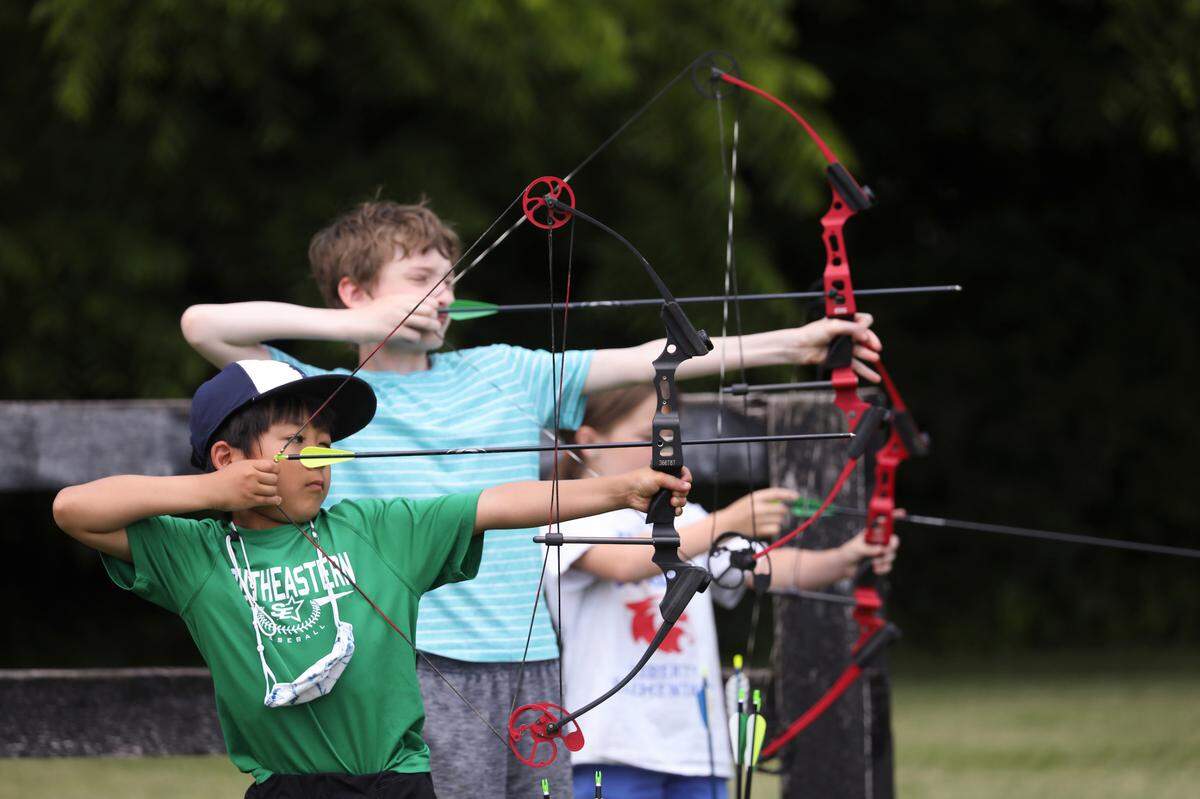 Outdoor Camp at Hisle Farm Park June 16, 2021. Photo by Amy Wallot
