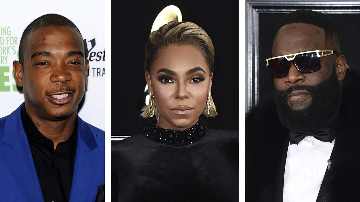 From left, Ja Rule, Ashanti and Rick Ross will highlight the Real Music Festival at Rupp Arena.