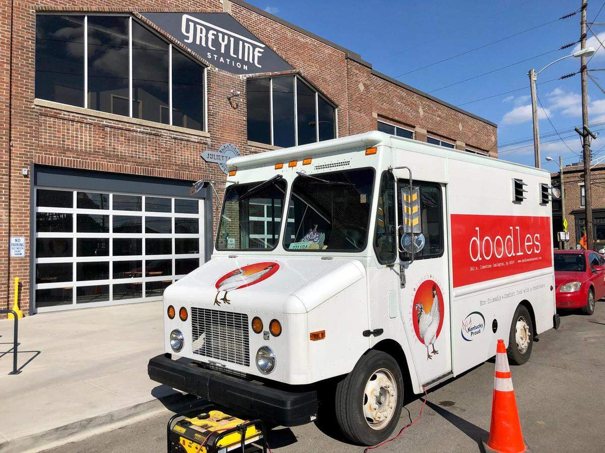 Doodles Food Truck at Greyline Station in April.