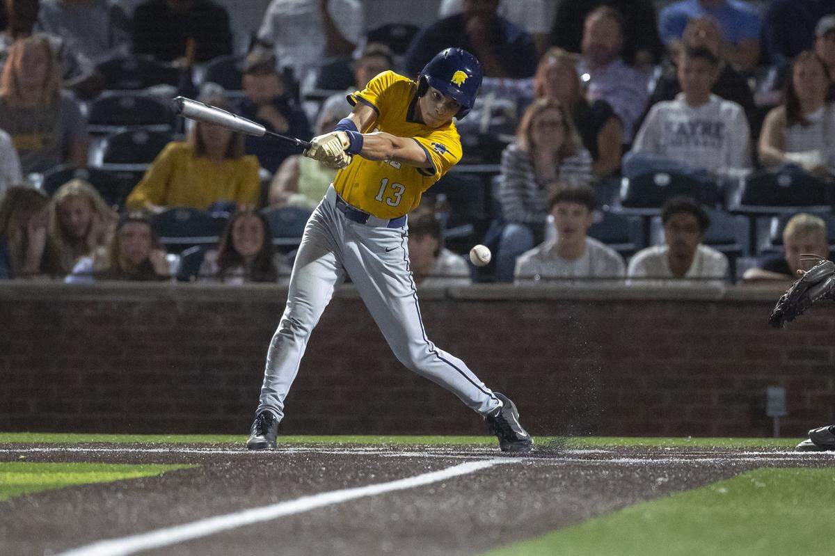 Sayre's Joaquin Acevedo (13) bats in a game against Madison Central during Kentucky high school baseball's 11th Region Tournament semifinals at Lexington Legends Park in Lexington, Ky., on Wednesday, May 27, 2026.