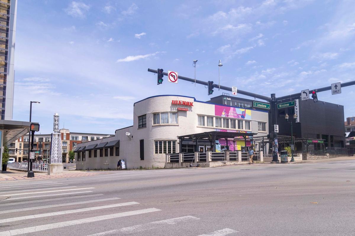 Mehak Indian Cuisine & Bar, at the intersection of South Limestone and Avenue of Champions on Tuesday, photographed July 16, 2024, near the University of Kentucky campus in Lexington, is closed.