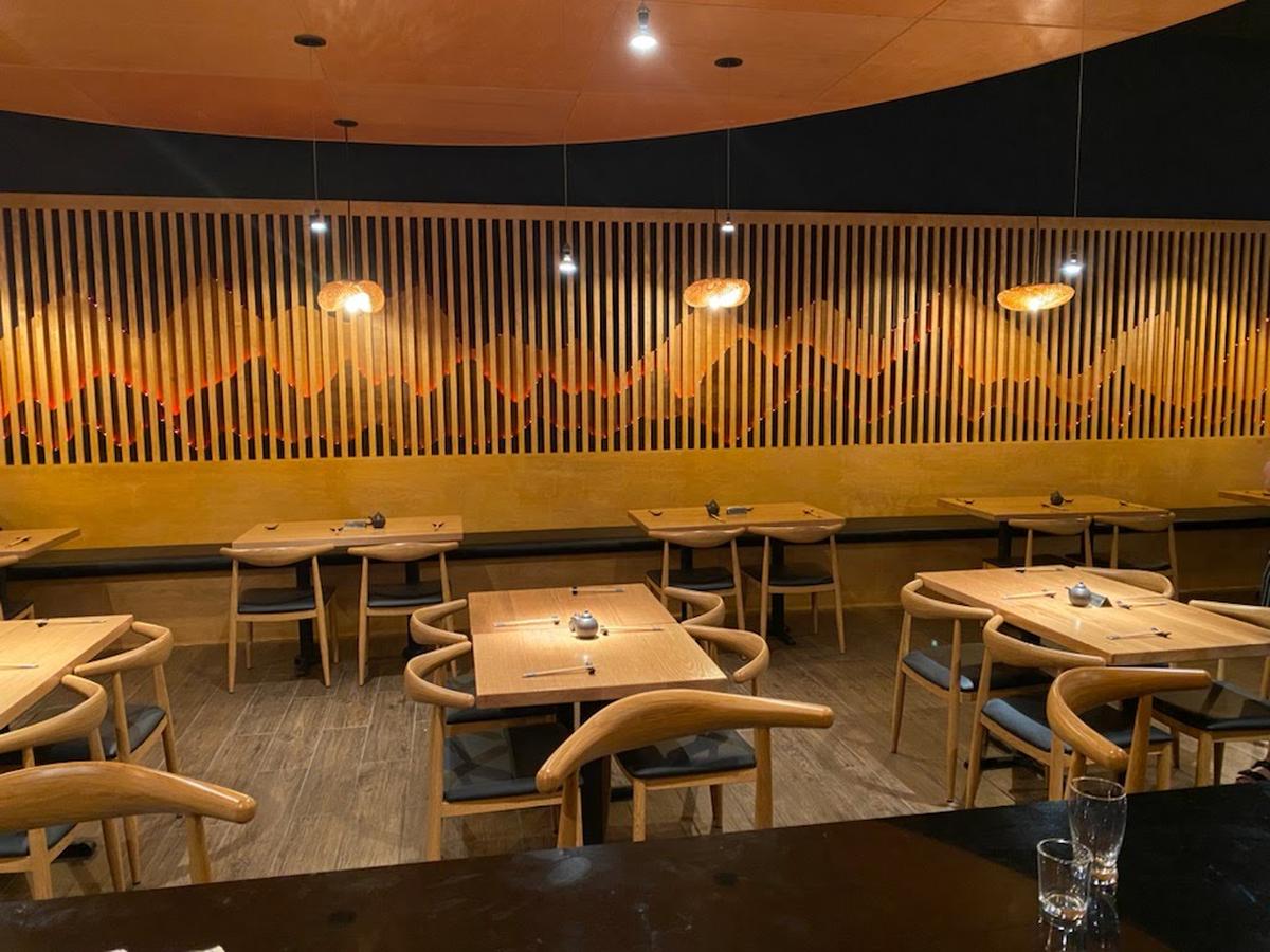 The interior of the new Omakase restaurant on East High Street has been renovated.