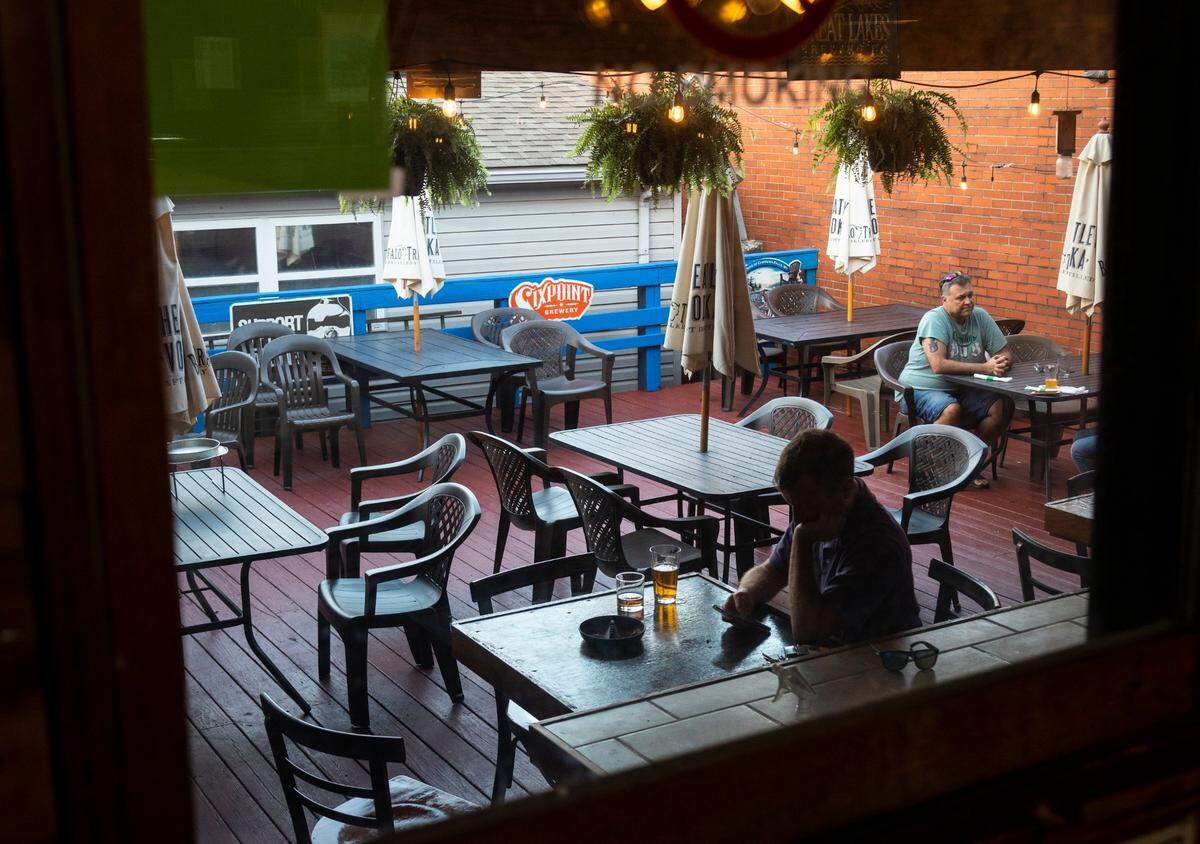 The patio at Madison Garden Bar and Grill in Richmond.