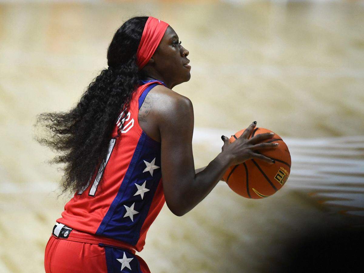 Former Kentucky star Rhyne Howard awaited word Thursday on the severity of an injury suffered during a WNBA game Wednesday night. She is scheduled to compete for the U.S. three-on-three team in the Olympics late next month.