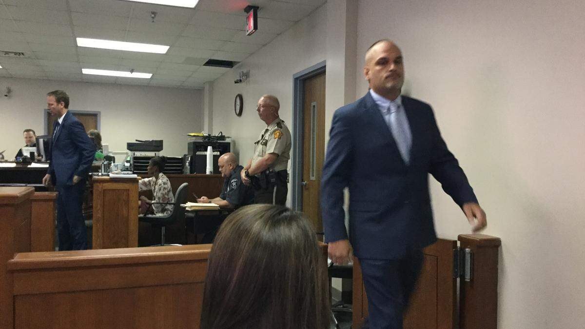 Chris Bayer walked out of the courtroom Monday.