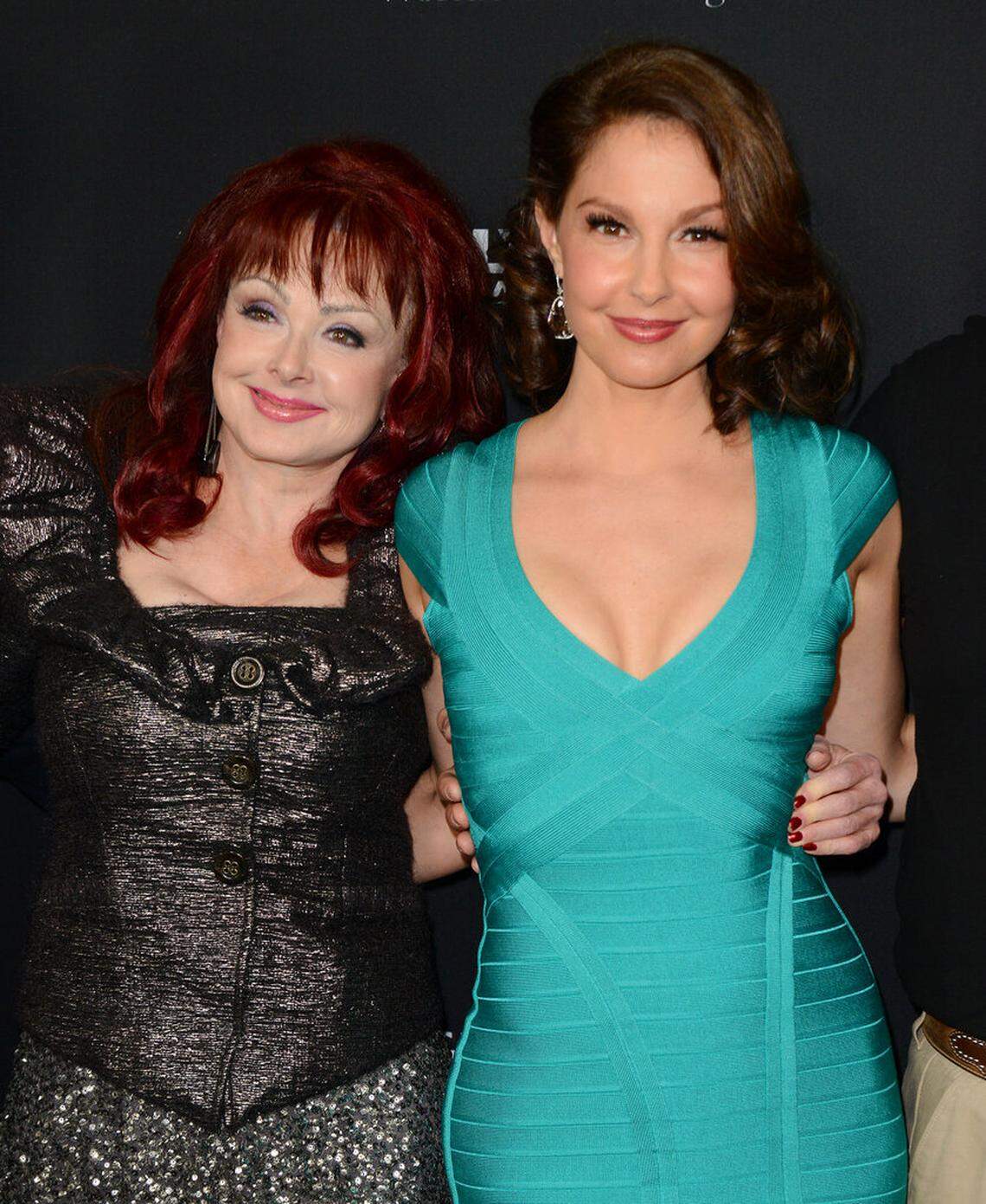 Naomi Judd, left, and daughter Ashley Judd arrive at the LA premiere of “Olympus Has Fallen” at the ArcLight Theatre on Monday, March 18, 2013 in Los Angeles.