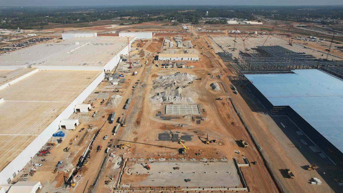 The $5.8 billion battery park, BlueOval SK, is a joint venture between Ford Motor Co. and South Korean partner SK On, and is expected to employ 5,000 people once fully up and running.