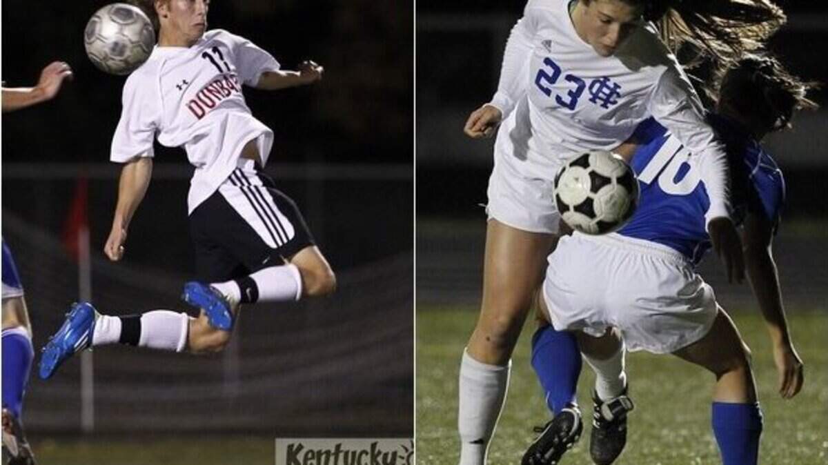Senior forward Nathan Jones, left, is one of the top returning players for Paul Dunbar. Henry Clay's Lindsay Elsen, last year's top scorer, joins a strong group returning for a team that lost in the region semis.