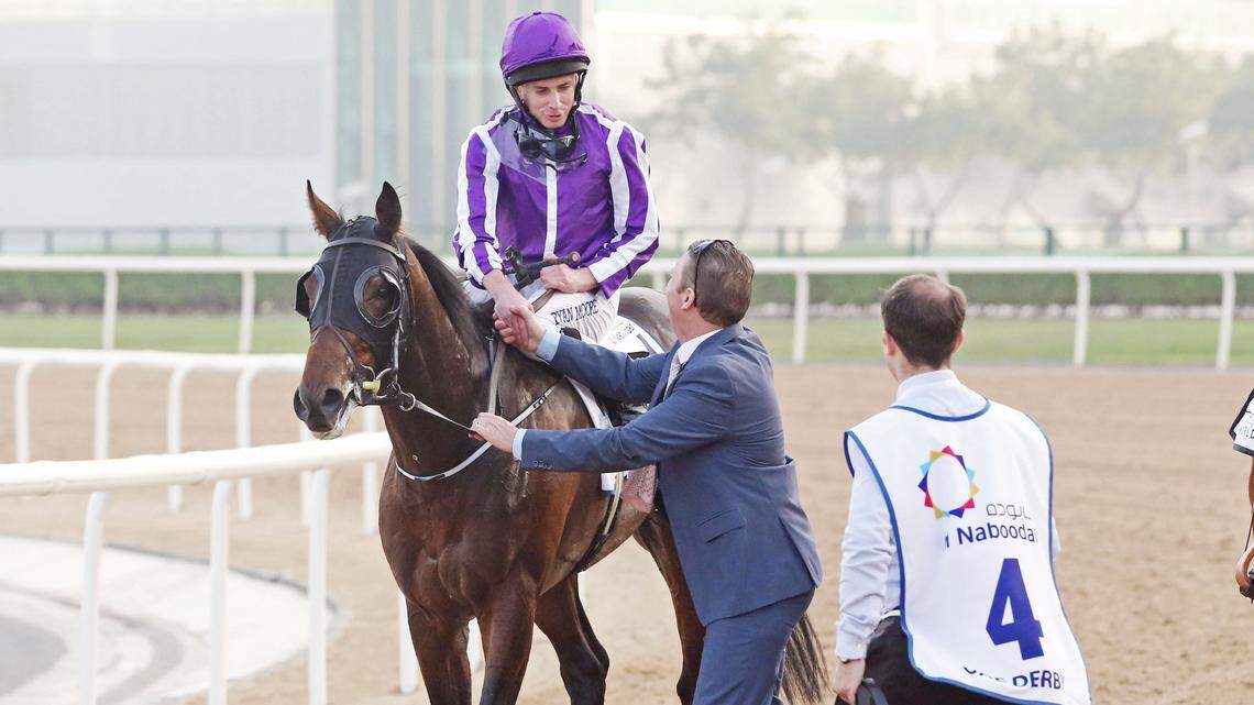 Mendelssohn, with jockey Ryan Moore, won the UAE Derby at Meydan Race Course in Dubai on March 31.