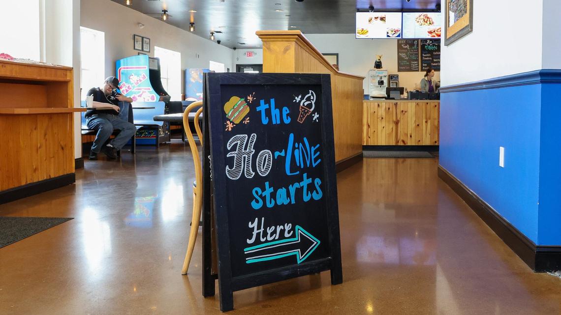 Customers order at the counter at the new Tolly-Ho location at 350 Foreman Ave., the former Bad Wolf Burgers spot. Photographed Sept. 3, 2024. in Lexington, Ky.