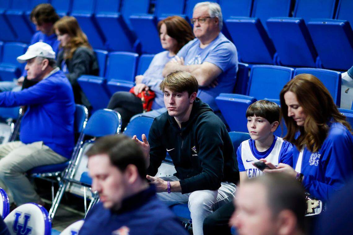 Lyon County basketball player Travis Perry has been a visitor at the last two Big Blue Madness preseason events hosted by Kentucky.