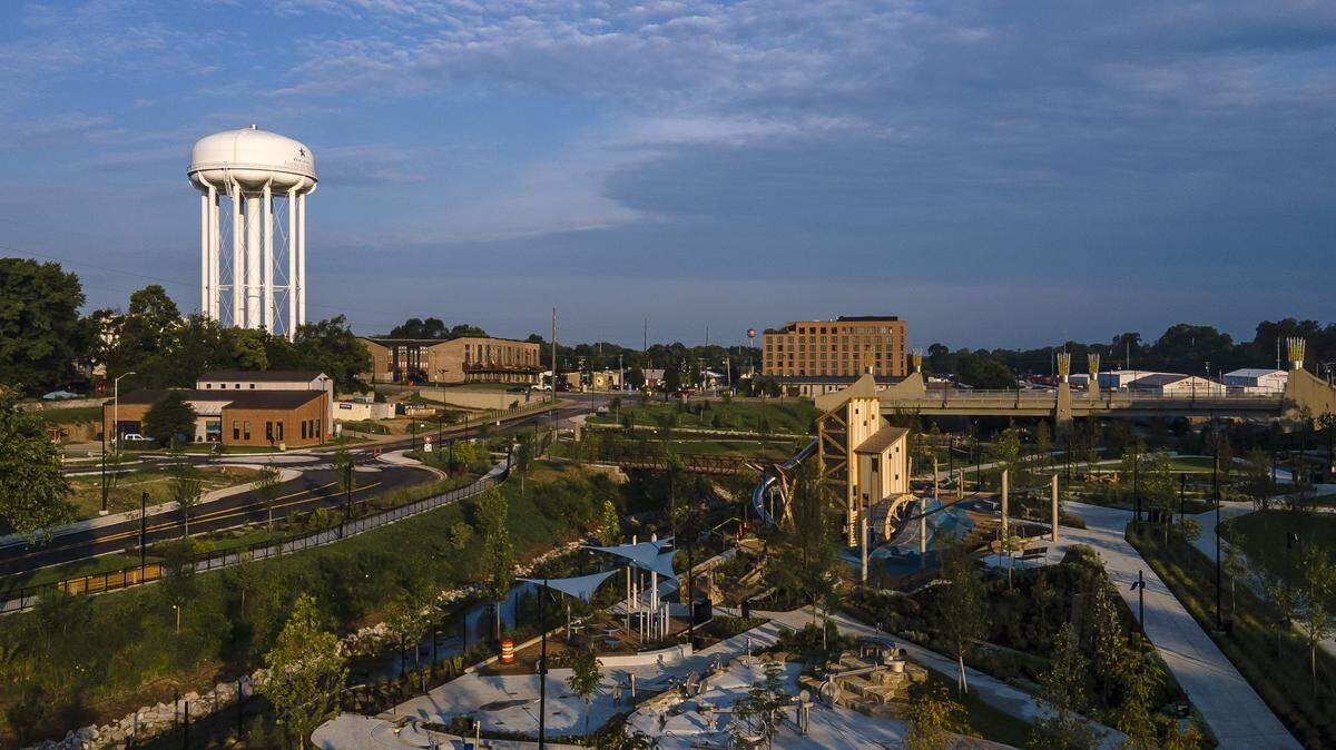 Gatton Park on the Town Branch will hold its grand opening on Aug. 23, 2025. The privately-funded public park will include an ampitheater, children's play area, dog park, walking trails and lots of public art.