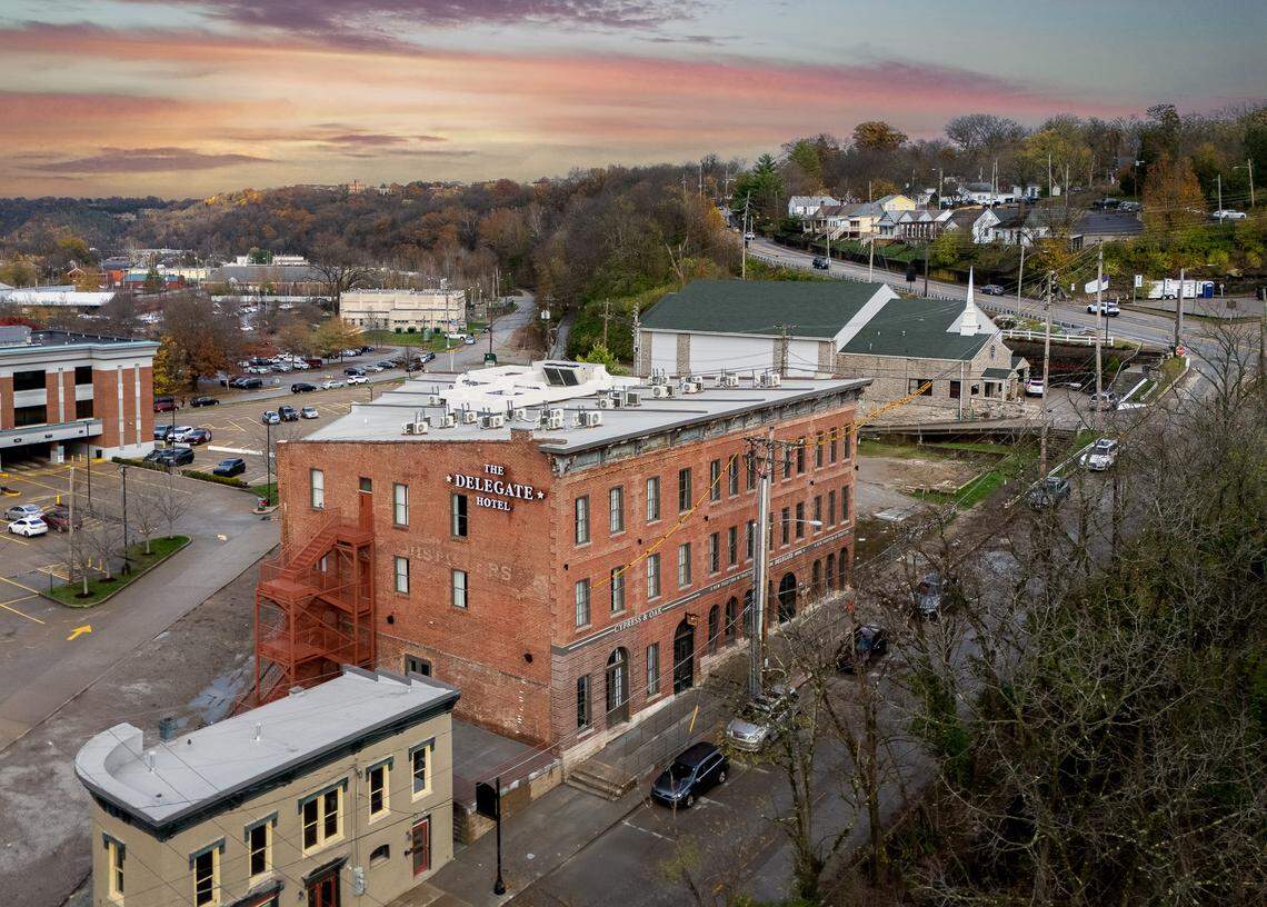 The Delegate Hotel, with the Cypress & Oak steakhouse inside, opened in October in Frankfort.