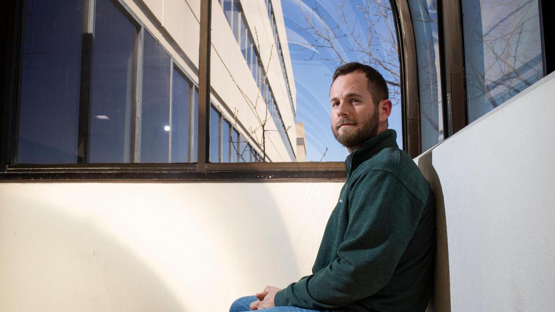 Dr. Anthony Carney poses for a portrait at the UK Kentucky Clinic in Lexington, Ky., Tuesday, February 28, 2023.