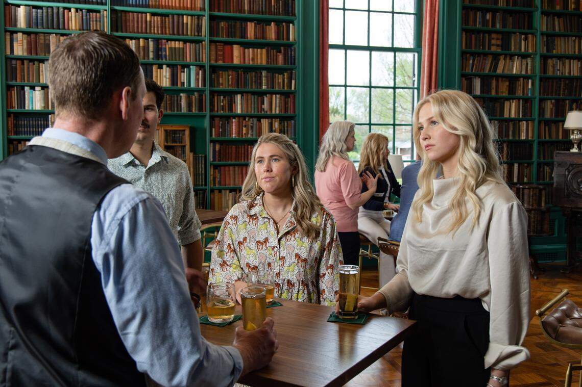 Tim Knittel shares a special cocktail with visitors to Oxmore Bourbon Company.