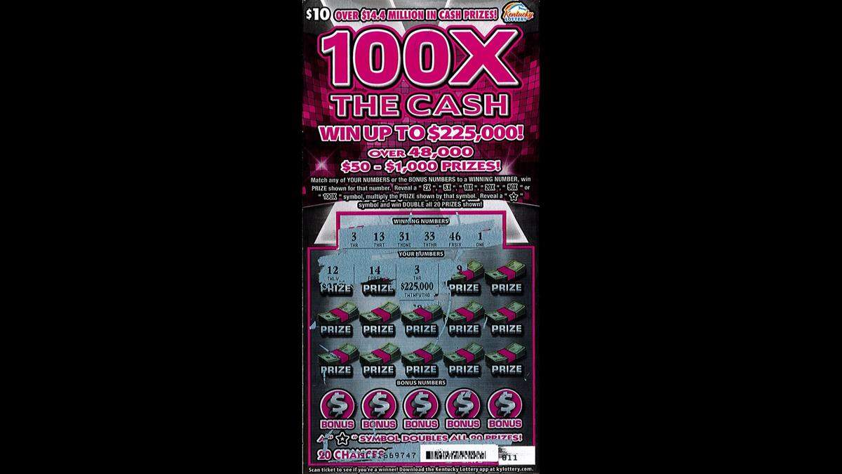 This 100X The Cash Kentucky Lottery scratch-off ticket proved to be a big winner this month for a Mississippi truck driver who purchased it in Madisonville, Ky.