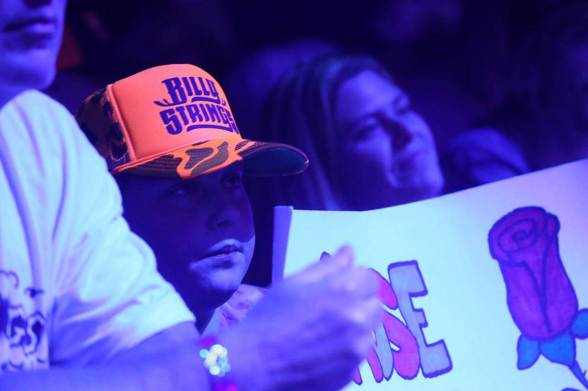 A young concert goer got his wish during the April 26, 2024 Rupp Arena Billy Strings concert. The Bluegrass musician played “My Rose of Old Kentucky” after seeing the request sign from the audience.