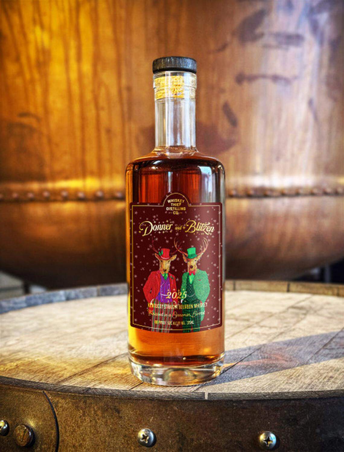 Whiskey Thief Distillery in Franklin County has released 100 bottles of Donner & Blitzen.