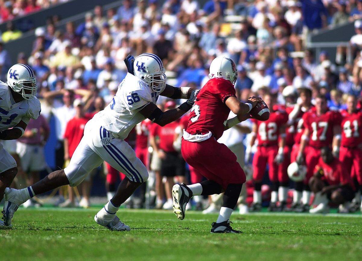 Kentucky defensive lineman Dennis Johnson went on to play three seasons in the NFL.