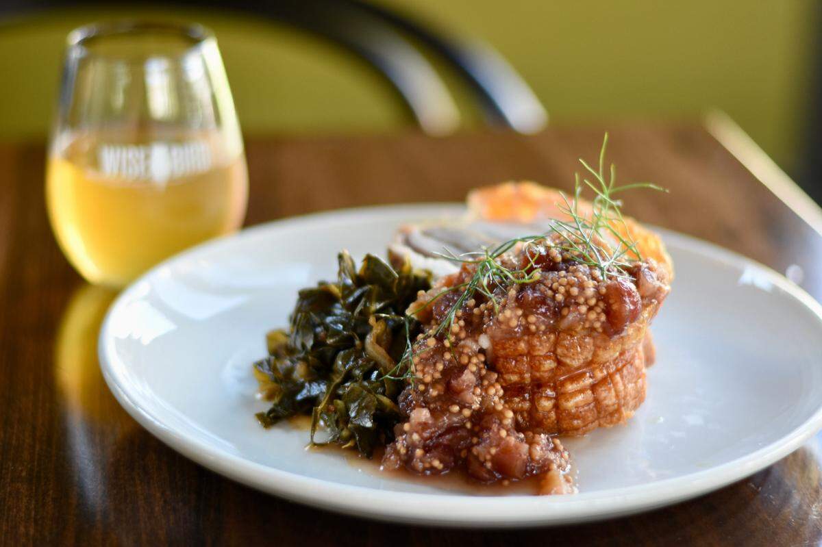 A cider-inspired dinner at Honeywood Restaurant will include Marksbury Farm Porchetta.