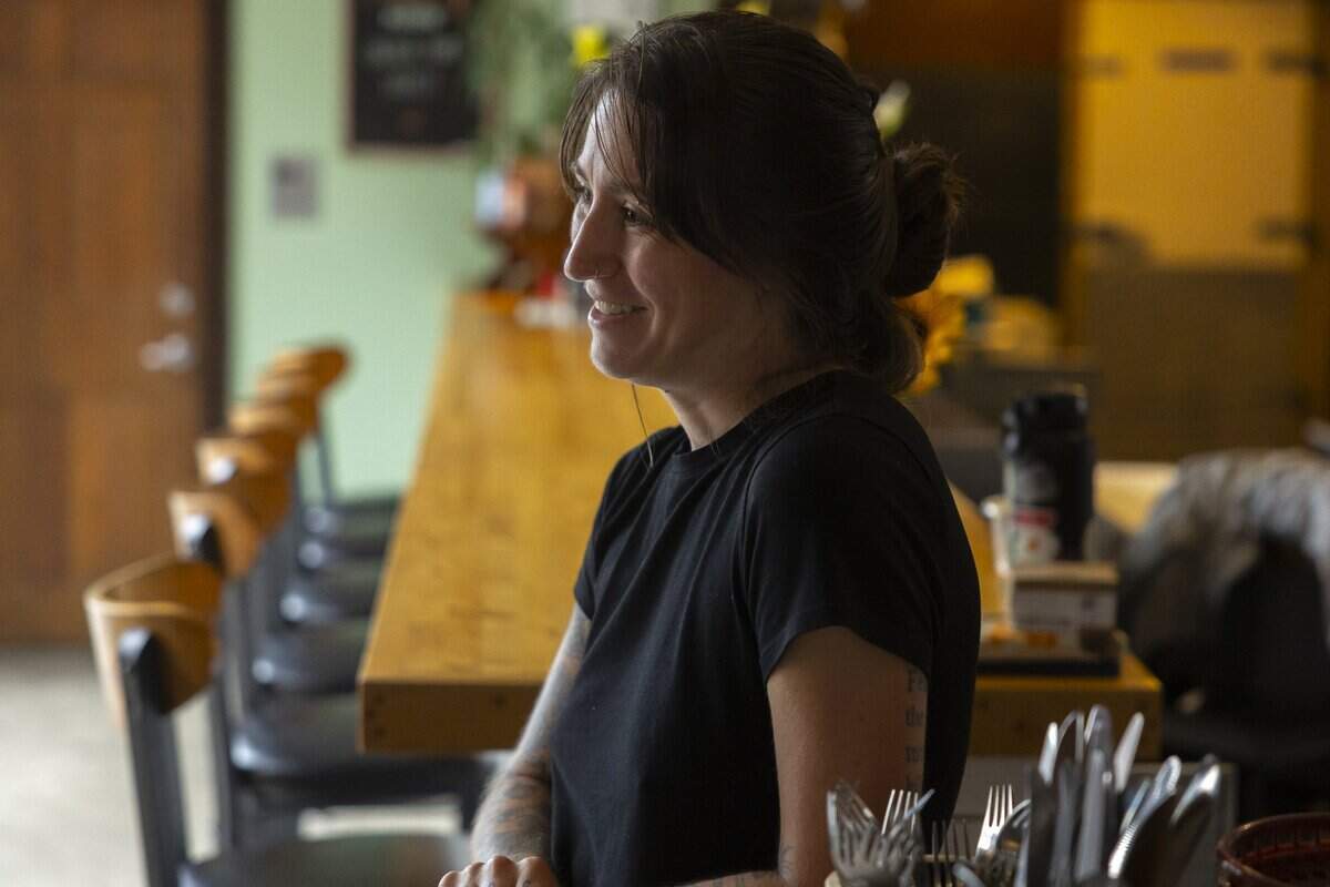 Julia Estes, restaurant manager at Mulberry Street Bar & Kitchen in Lexington, Ky., is photographed in the kitchen on Wednesday, July 8, 2026.