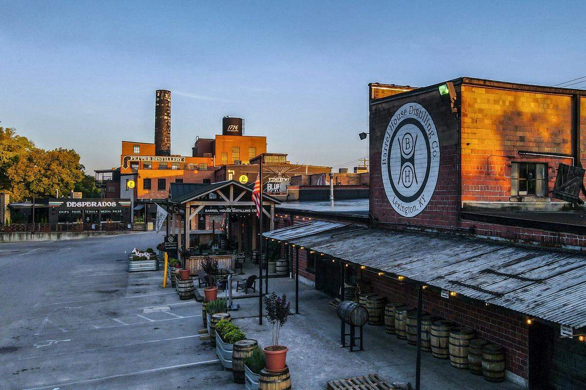 The Elkhorn Tavern at Barrel House Distilling Co. is located in Lexington's Distillery District. 