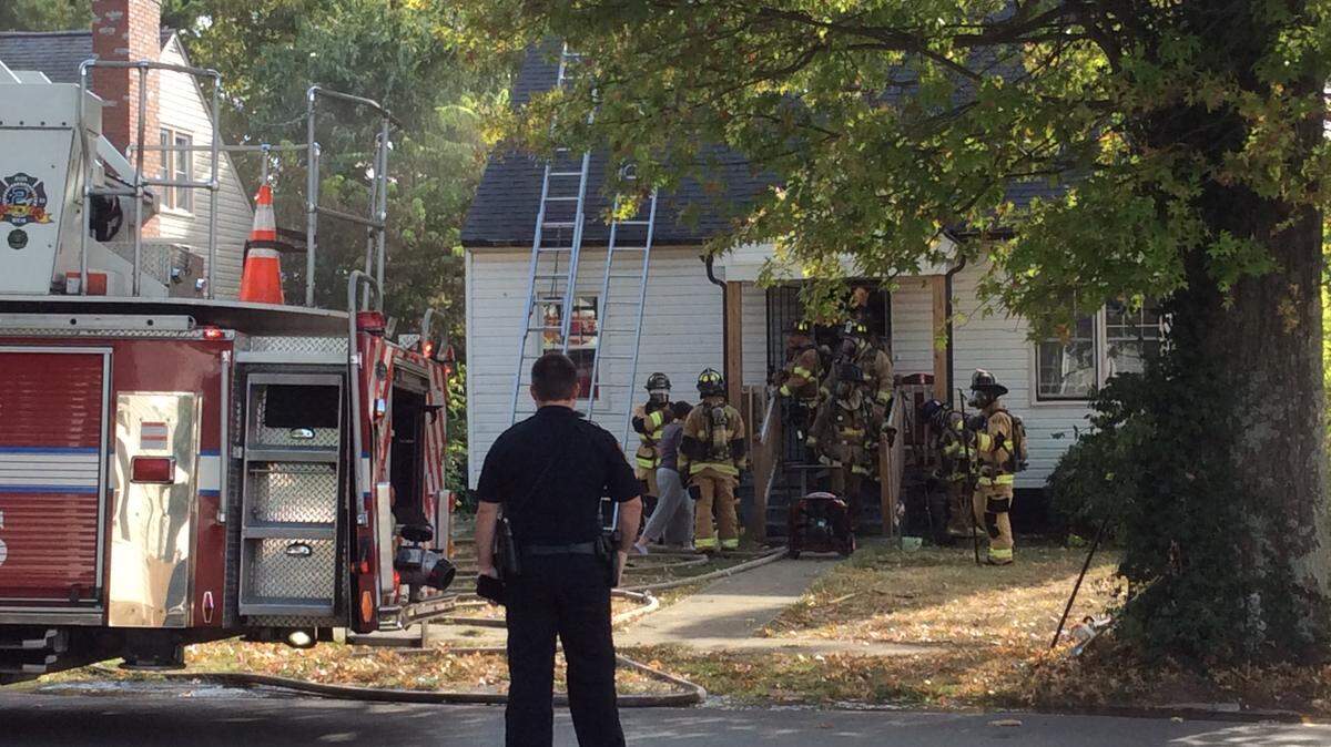 Firefighters responded to a house fire on Liberty Road in Lexington Saturday afternoon.