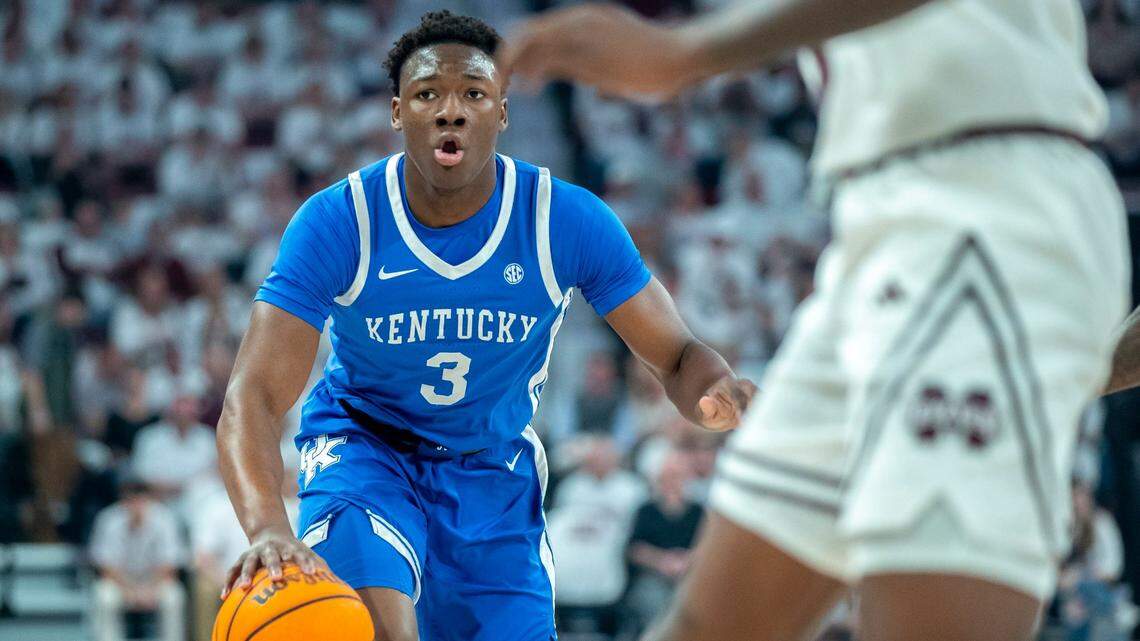 Kentucky sophomore Adou Thiero averaged 7.2 points and 5.0 rebounds for the Wildcats this past season.