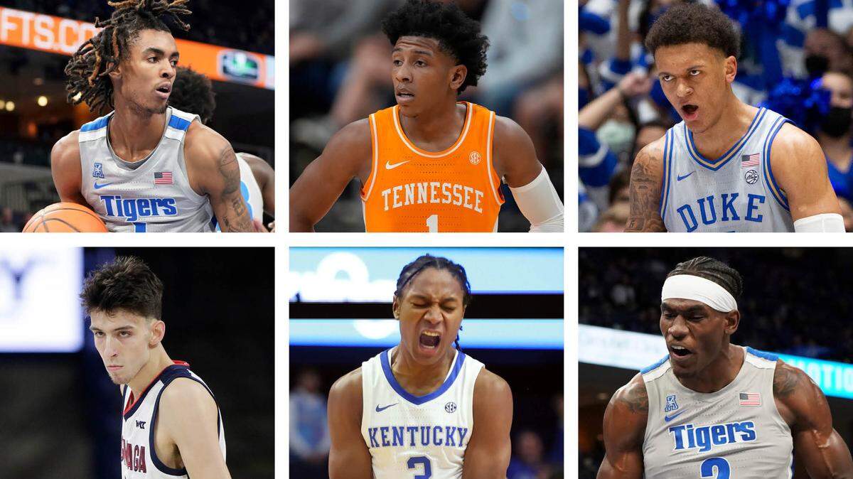 Clockwise from top left: Emoni Bates, Kennedy Chandler, Paolo Banchero, Jalen Duren, TyTy Washington and Chet Holmgren were all among the top recruits in the 2021 class.