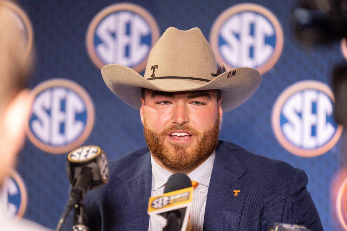 Tennessee center Cooper Mays has not allowed a quarterback sack in his last 21 games.