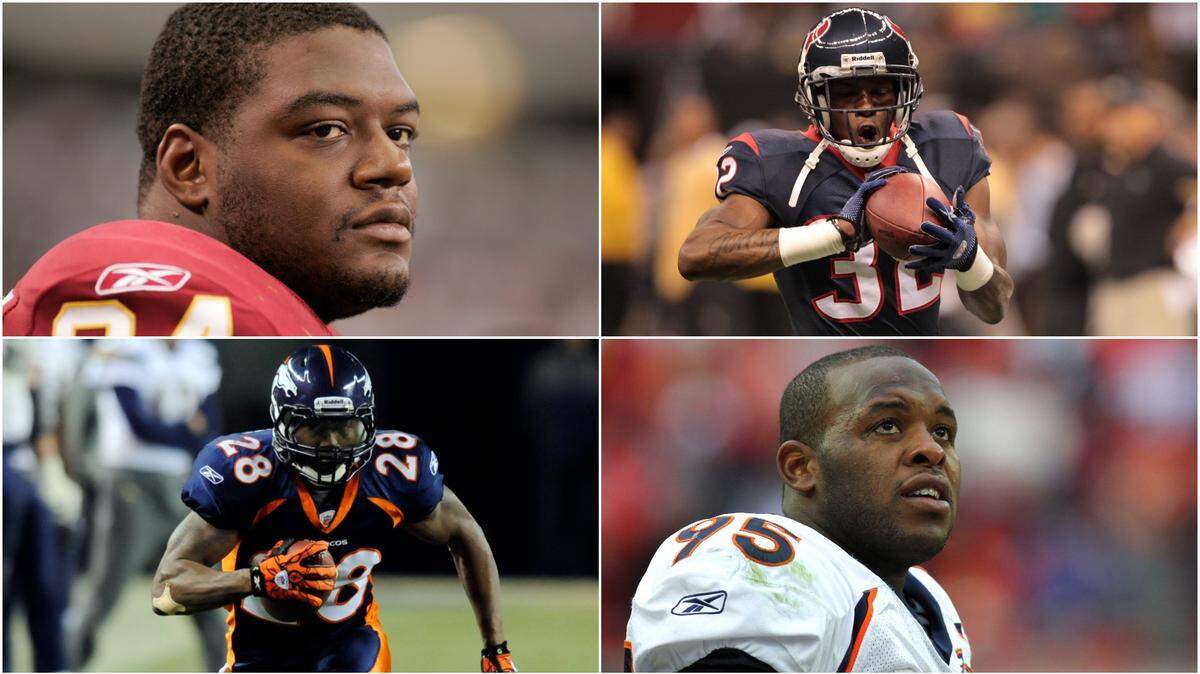 Anthony Montgomery (top left), Correll Buckhalter (bottom left), Fredrick Bennett (top right) and Darrell Reid (bottom right).