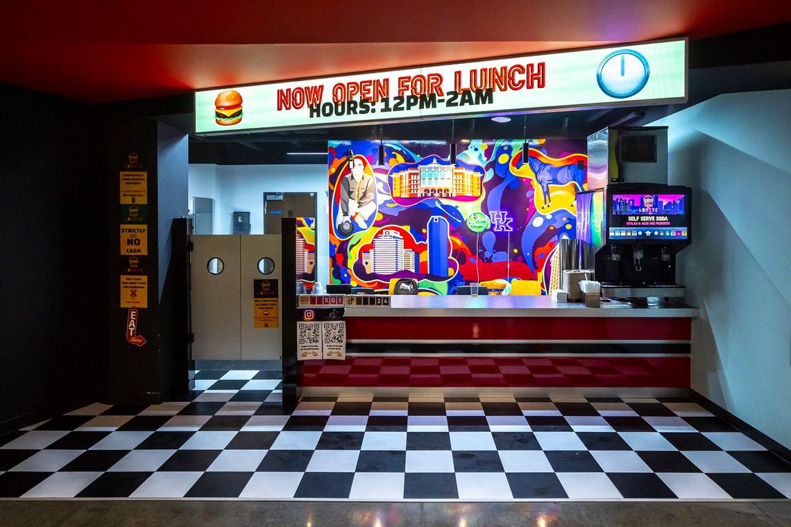 L8nite, a late night eatery owned by University of Kentucky student Mohamed Weheba, is located at the Cornerstone building on UK’s campus at the intersection of South Limestone and Winslow Street. Weheba said UK is limiting the size of exterior signage he can use to advertise his business.