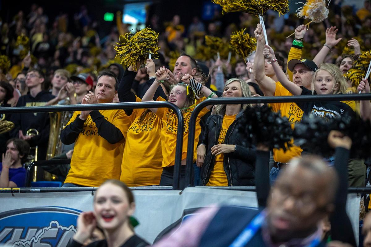Woodford County canceled classes so students could drive to Lexington and support the Yellow Jackets.