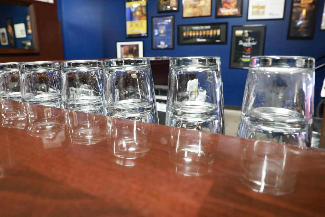 University of Kentucky sport memorabilia lines the walls at 2 Fisted Willie’s, owned by former UK quarterback Bill Ransdell and his wife, Deidre, a longtime Lexington country radio personality.