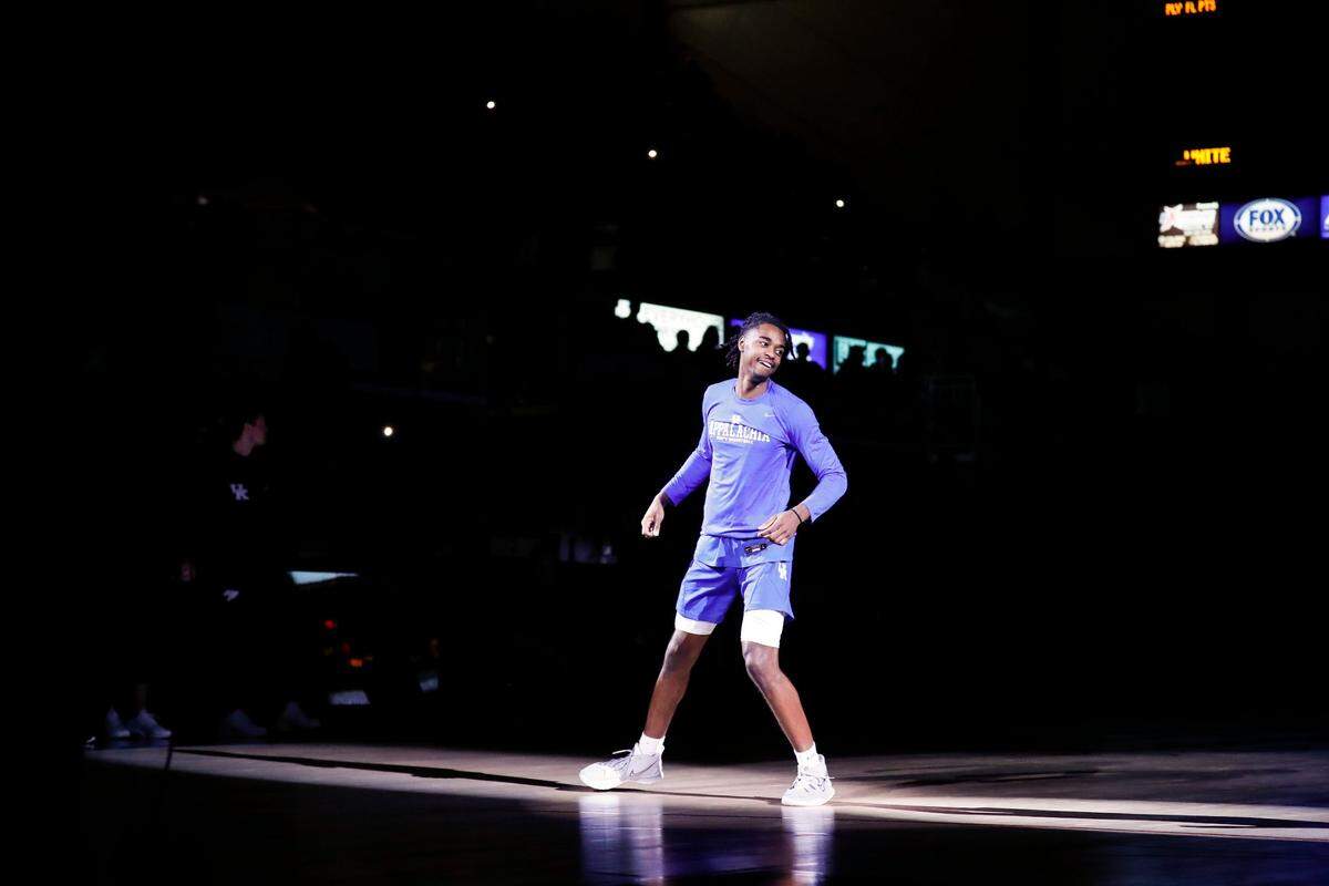 Antonio Reeves flashed a smile when introduced to the crowd at Appalachian Wireless Arena in Pikeville before last Saturday’s Blue-White Game, in which the Illinois State transfer scored 27 points and was named MVP.