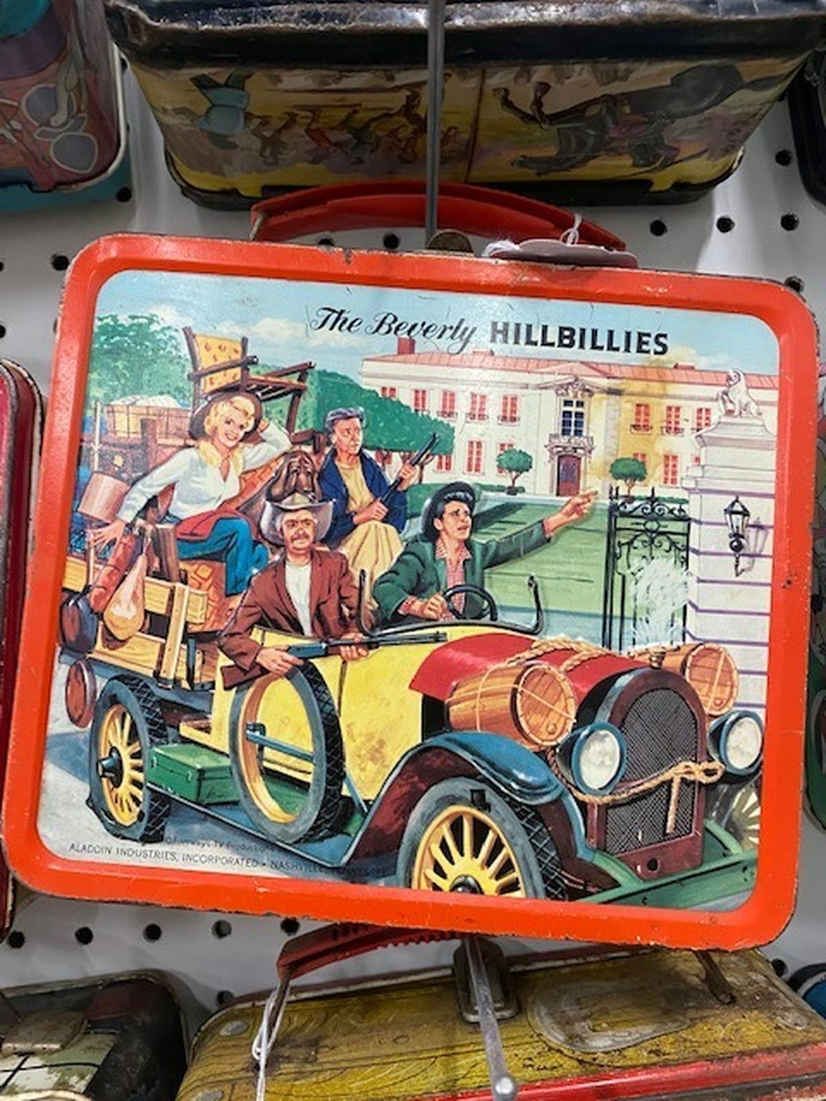 Lots of classic TV shows, including “The Beverly Hillbillies,” are represented in the lunchbox auction. Everything from “The Addams Family” to “Zorro” is available.