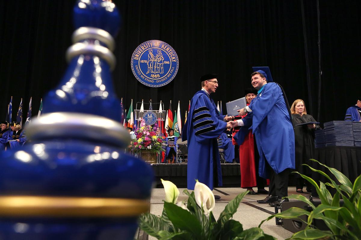 The University of Kentucky will have in-person commencement for 2020 and 2021 graduates in May 2021.