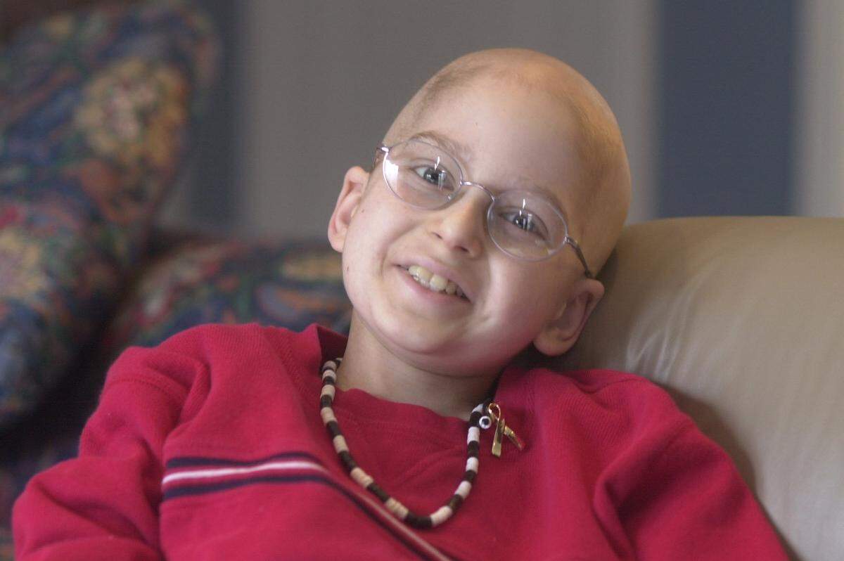 Jarrett Mynear, a pediatric cancer patient who founded Jarrett’s Joy Cart, was photographed in March 2001, just before his 12th birthday.