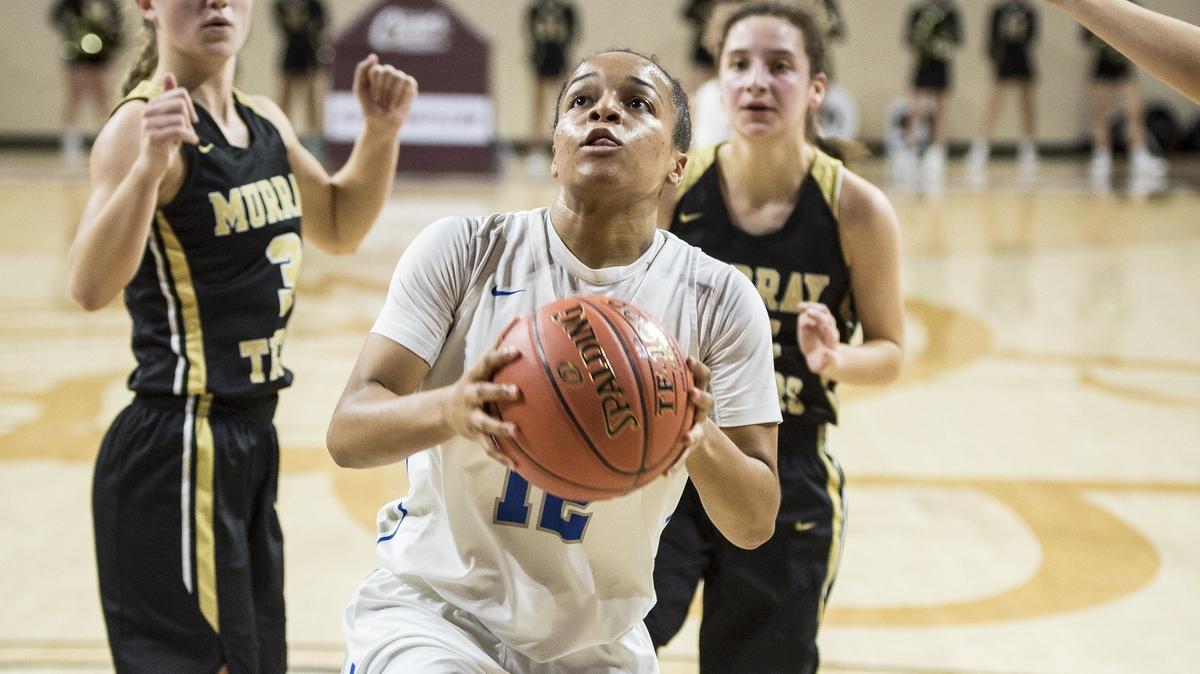 Danville’s Ivy Turner, center, scored 36 points and had 9 rebounds in the Admirals’ 85-45 win at Garrard County last week.