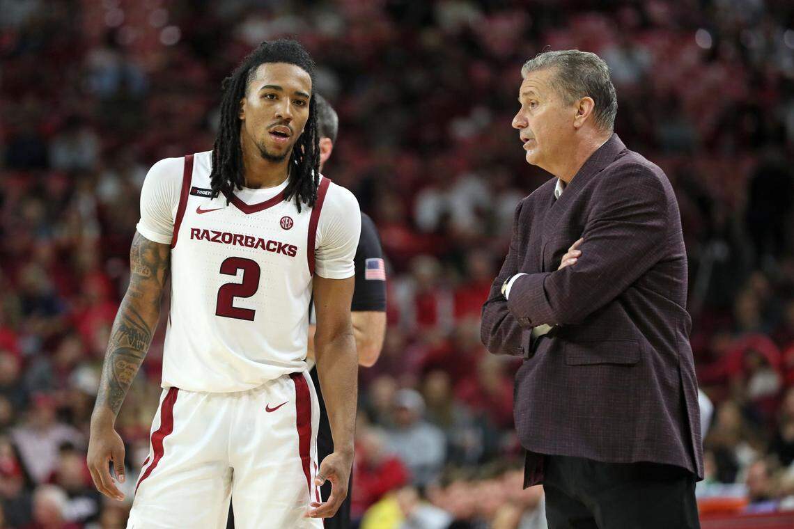 Boogie Fland, the starting point guard for Arkansas coach John Calipari, is reportedly out for the season with a hand injury.