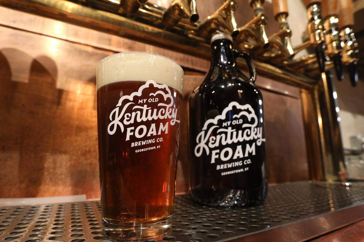 My Old Kentucky Foam Brewing Co. offered a variety of beers brewed in house on Main St. in Georgetown. Photo by Matt Goins