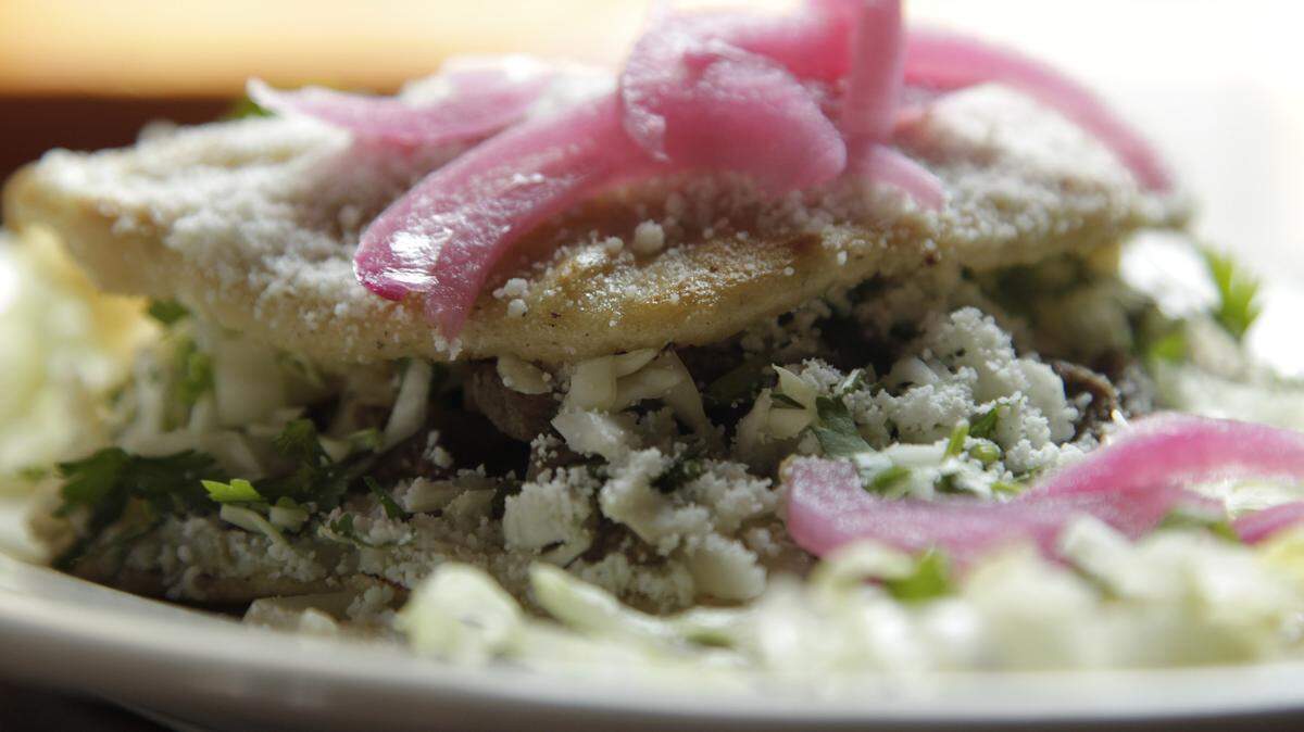 The gorditas are messy, much like sloppy joes, but they're worth it.  