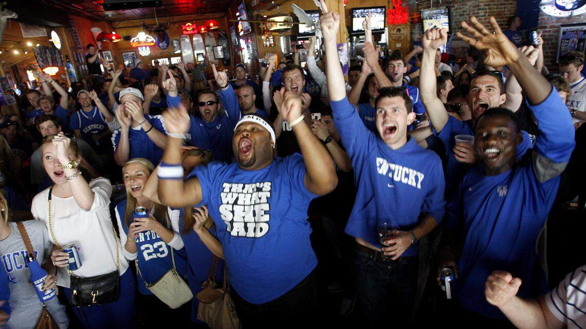 Two Keys Tavern, shown in 2012 when eventual national champ UK defeated Baylor to earn a trip to the Final Four, is a perennial BBN hangout.