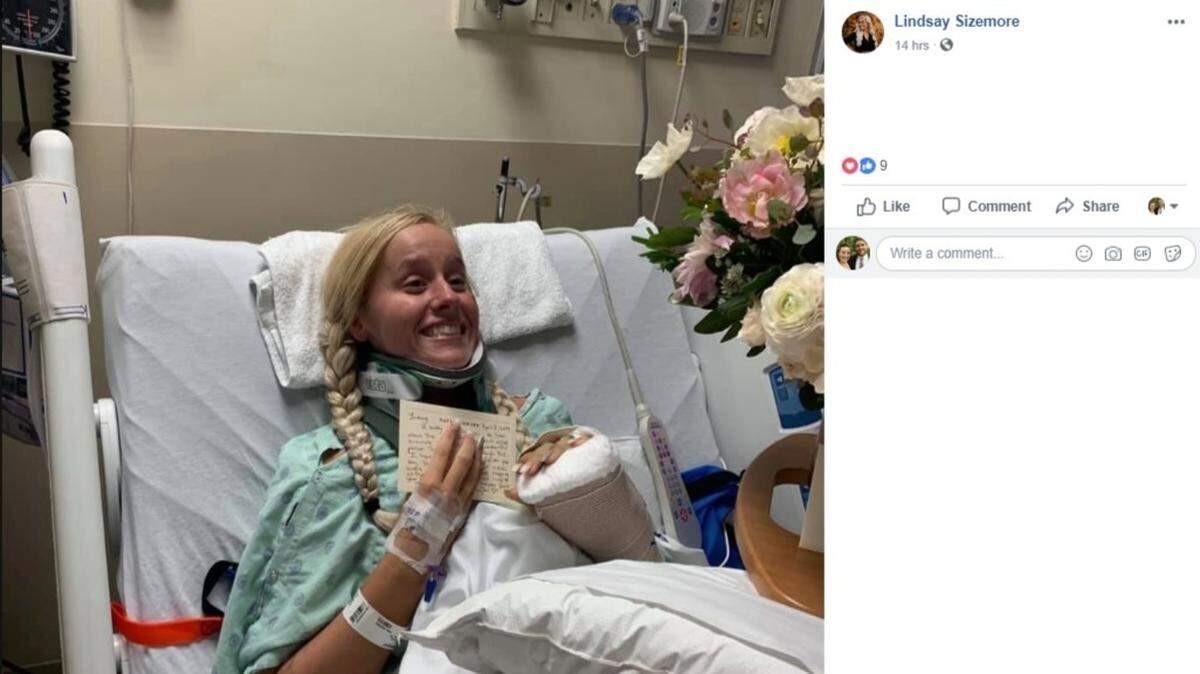 Lindsay Sizemore, a Crittenden County resident, shared this photo on Facebook of a letter and flowers sent to her from Taylor Swift.