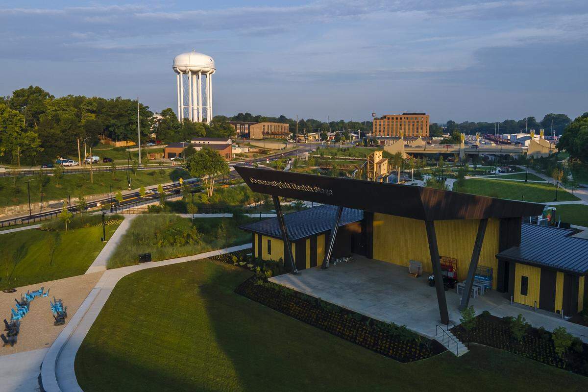 Gatton Park on the Town Branch will hold its grand opening on Aug. 23, 2025. The privately-funded public park will include an ampitheater, children's play area, dog park, walking trails and lots of public art.