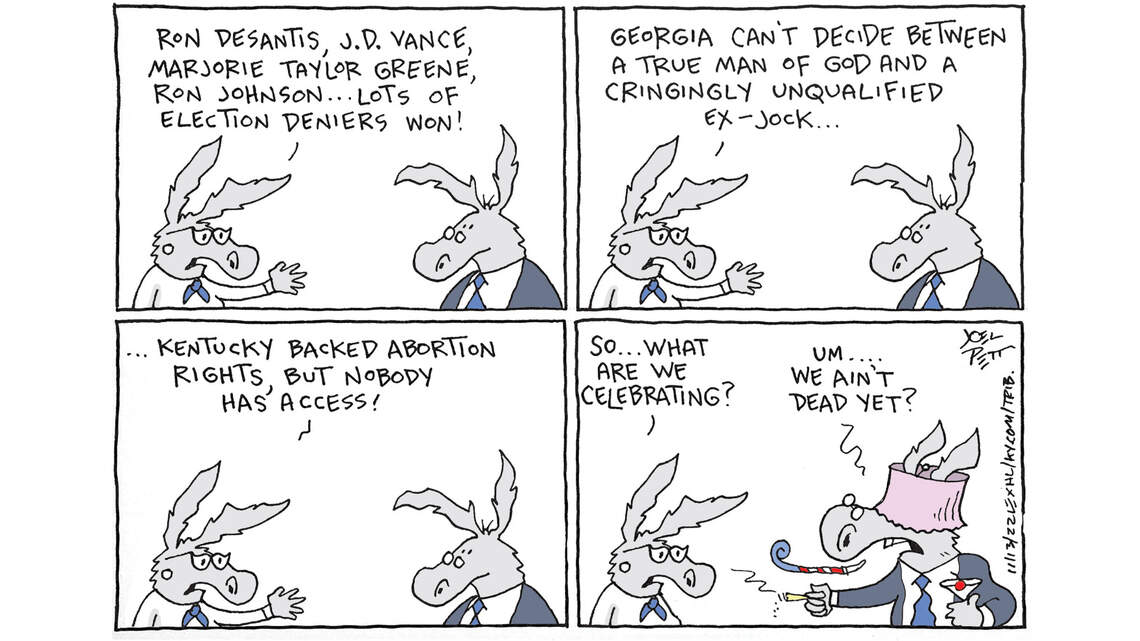 Joel Pett: Something to celebrate?