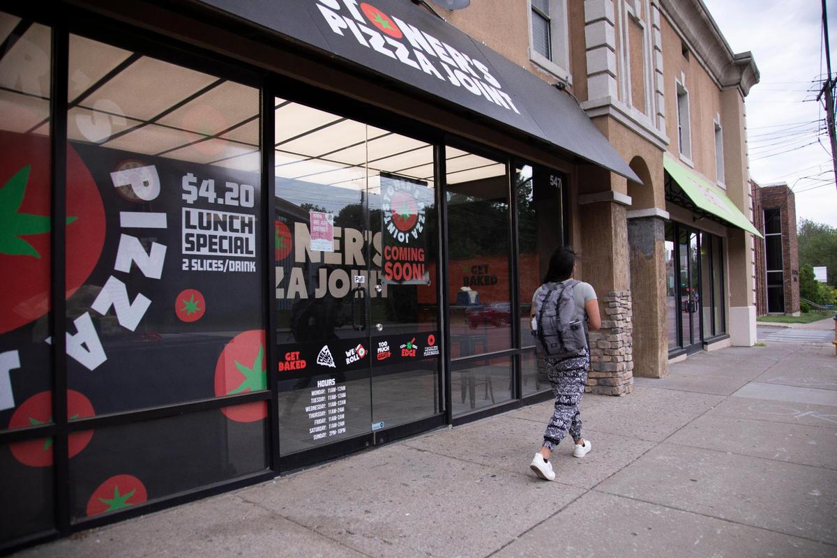 A Stoner’s Pizza Joint is new to Kentucky and is located across the street from UK, near the Gatton College of Business.